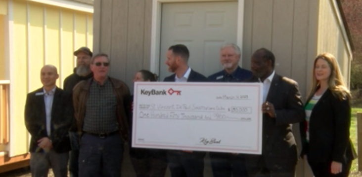 St. Vinnie's and KeyBank staff